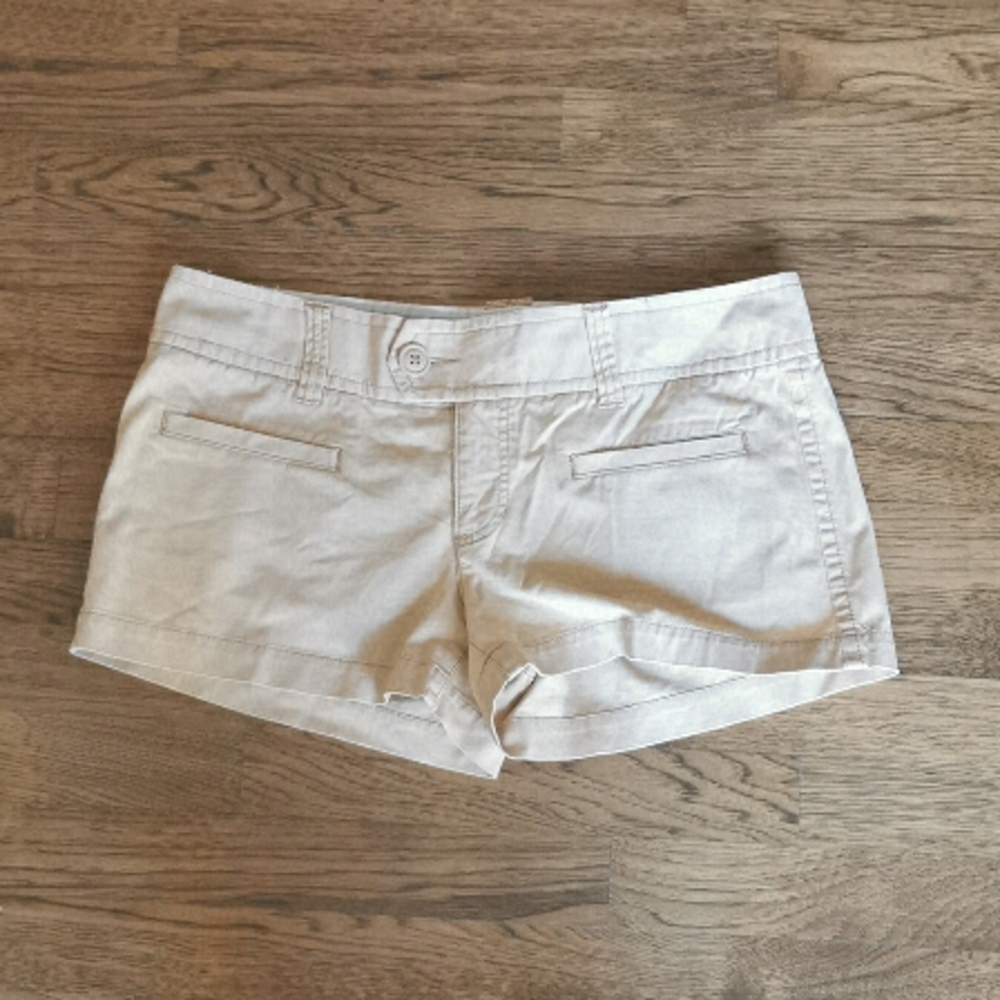 AMERICAN Eagle Khaki Tan 3" Cargo Shorts 8